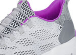 Rieker sneakers met elastische decoratieve vetersluiting GRIJS-ROZE