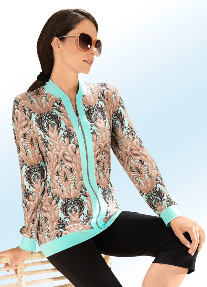 Blousejasje met inkjetprint 