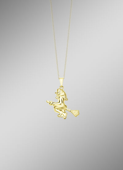 Betoverende hanger met heks 