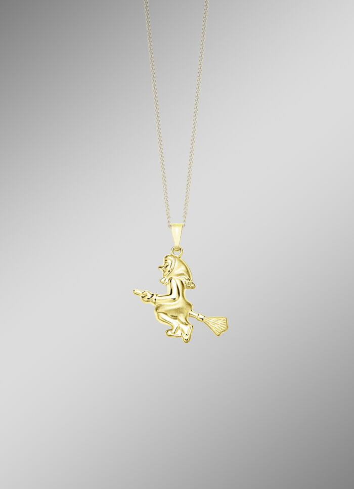 Betoverende hanger met heks 