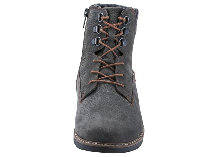 Waldl&auml;ufer veterlaarzen met warme voering van puur katoen STEENGRIJS