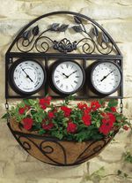 Weerstation met plantenschaal 