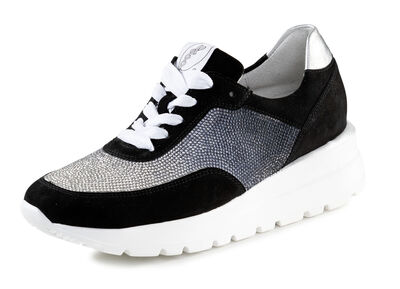 Ranger sneakers met kleurverloop, sprankelende strass steentjes 