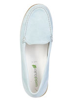 Waldläufer, comfortabele damespantoffels, breedte H, met uitneembaar voetbed BLEU