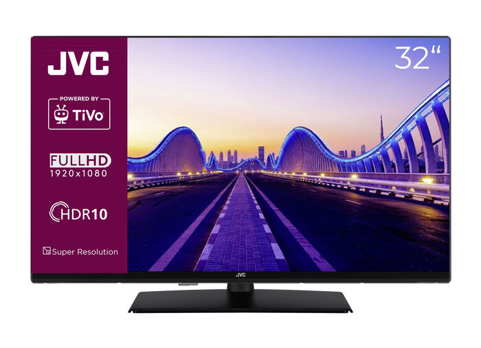 JVC LT-32VF5355 LED-tv met drievoudige HD-ontvanger ZWART