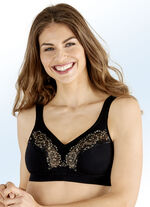 Swegmark of Zweden bh van biologisch katoen ZWART-HUIDKLEURIG