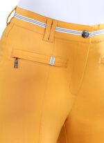 Broek met decoratieve, contrasterende sierband 