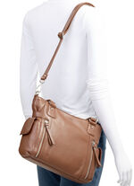 Laurina, tas, dames, met afneembare, verstelbare schouderband COGNAC