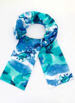 Sjaal met bloemmotief 