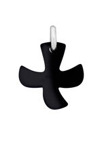 Frosted duif kruis hanger 