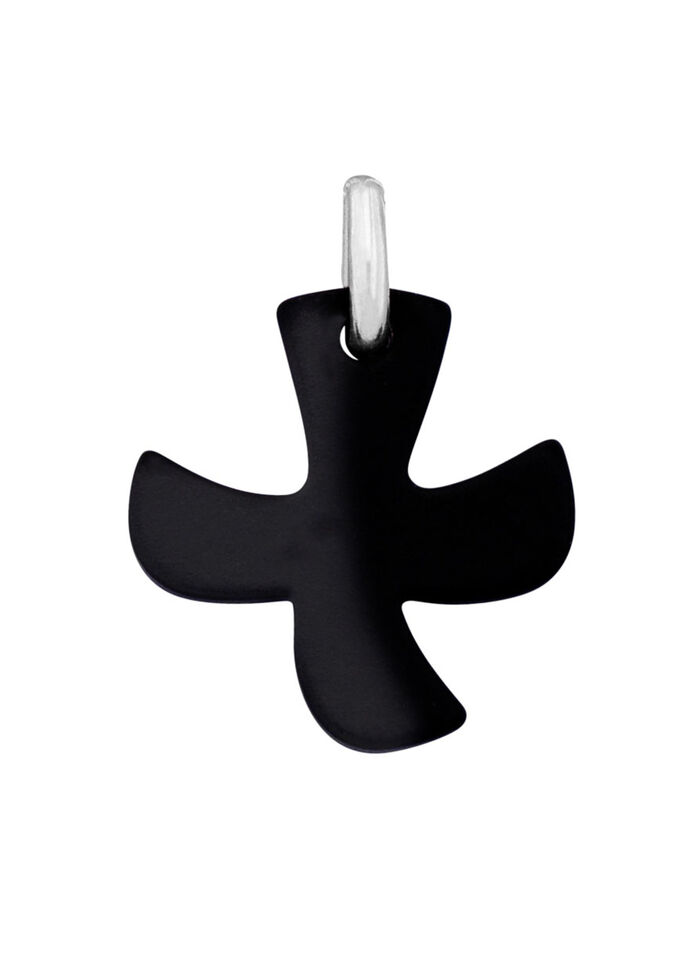 Frosted duif kruis hanger 