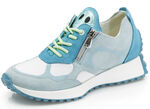 Waldläufer sneakers met brutale glitterapplicaties TURQUOISE