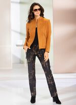 Broek met aangesneden band 