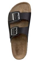 GINO GALANTE, klassieke herenmuiltjes, breedte H, gemaakt van leer SCHWARZ