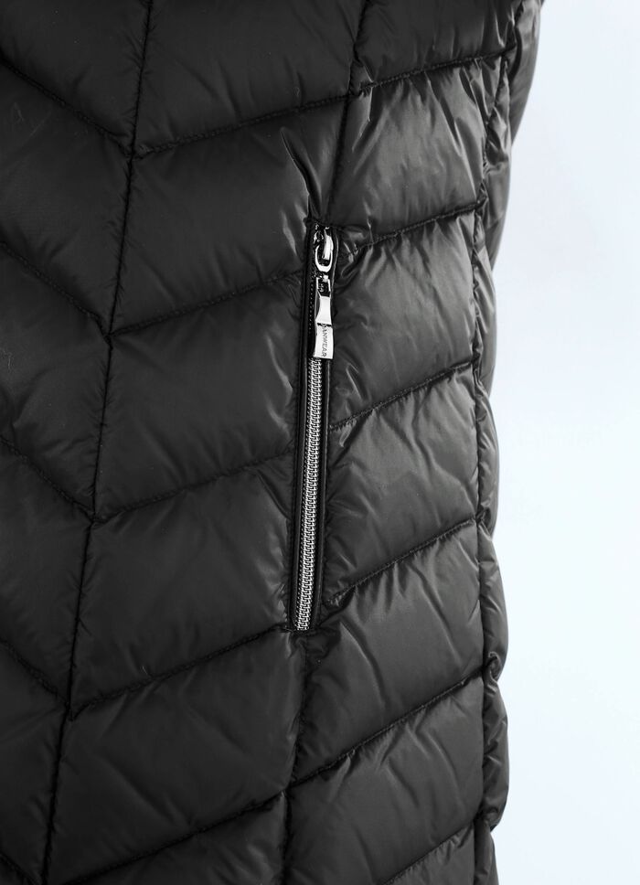 Donsjack met afneembare capuchon 