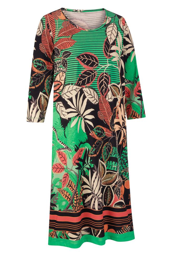 Knielange Laurina nachtjapon van puur katoen 