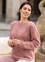 Trui van melange garen 