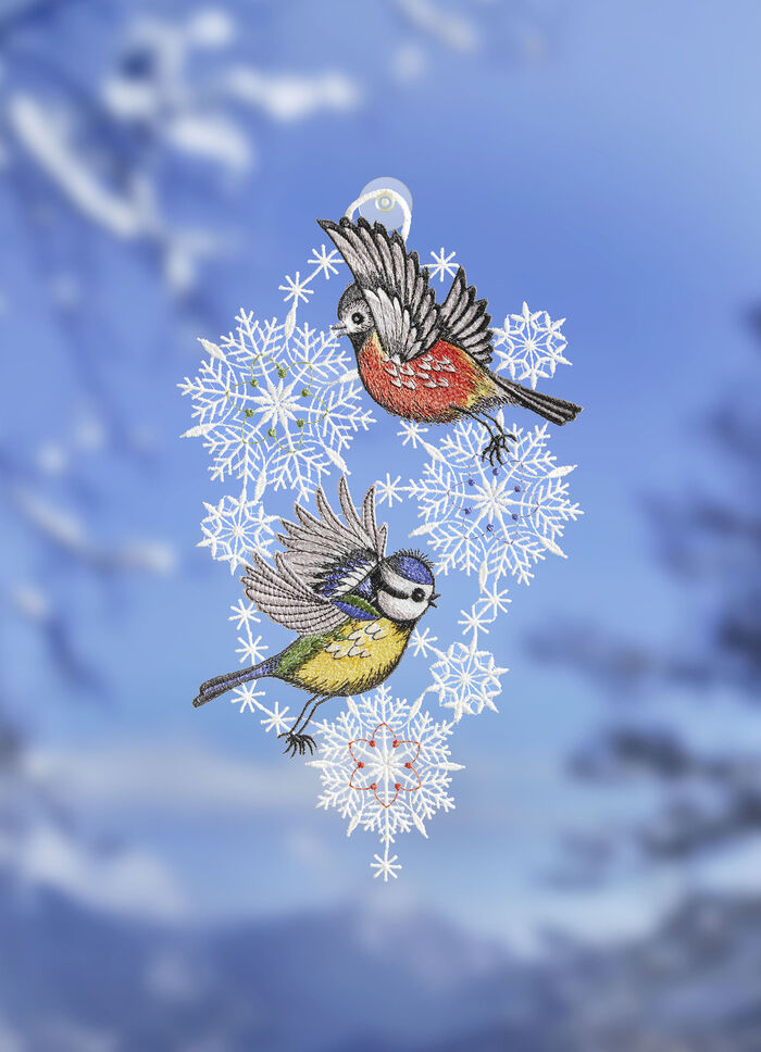 Raamdecoratie met zuignap 