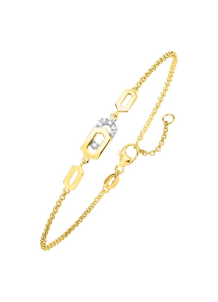 Moderne armband met zirkonia 