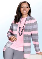 Gebreide twinset met een fijne glans 