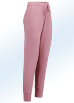 Jerseybroek in joggingbroekstijl geschikt voor in de stad DONKER ROS&Eacute;