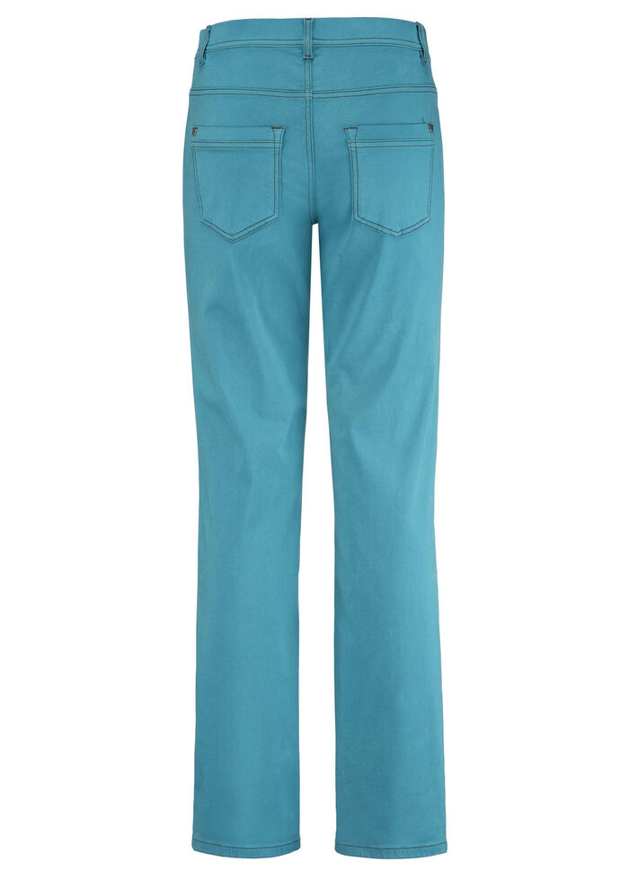 Zachte 5-pocketbroek BENZINE