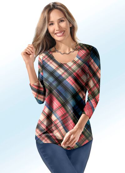 Fascinerend shirt met ronde hals 