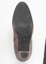 Andrea Conti, trendy dames enkellaarsjes, met rits OUD ZILVER