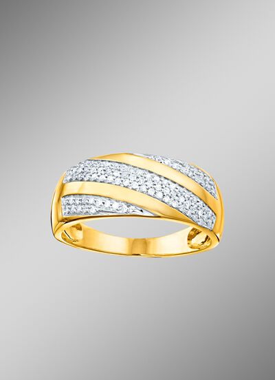 Betoverende damesring met 87 diamanten 