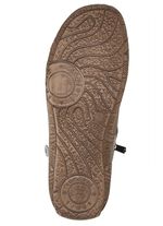 Andrea Conti veterlaarsje met reptiel-reli&euml;f inzetstuk en decoratieve ritssluiting TAUPE