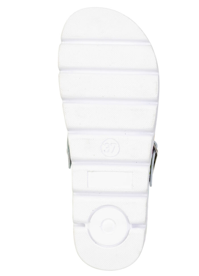 Klassieke damesklompen met anatomisch gevoerd voetbed WEISS-BUNT