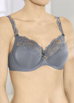 Roze Faia beugelbh met geborduurde elastische kant 