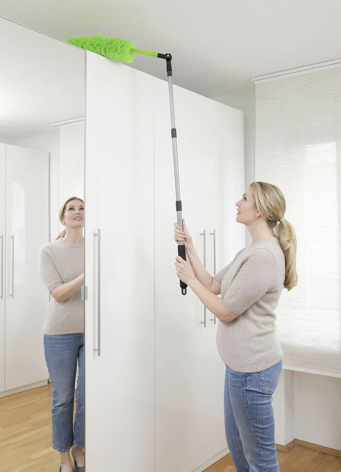 Telescopische plumeau van Maximex GROEN