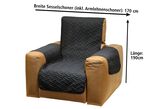 OMKEERBARE BESCHERMER VOOR FAUTEUIL OF BANK BEIGE-BRUIN