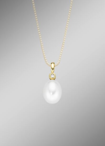 Hanger met zoetwaterkweekparel 