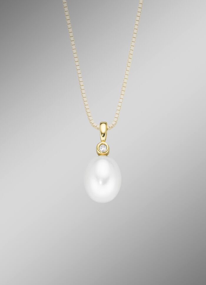 Hanger met zoetwaterkweekparel 