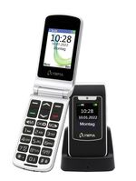 Olympia Style Duo klaptelefoon met extra groot lettertype ZWART