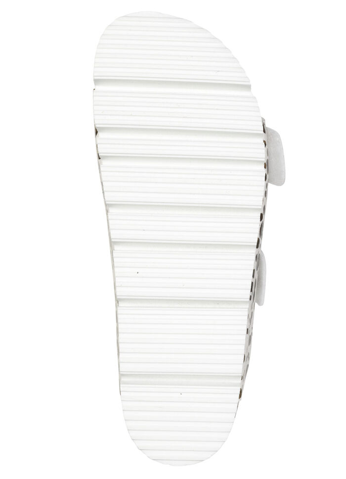 ELENA EDEN, trendy damesmuiltjes, breedte H, met klittenbandsluiting CRÈME-BRONS