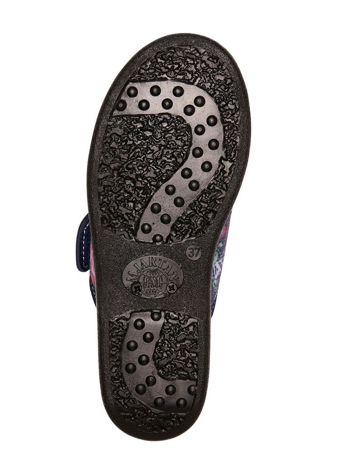 Tweepack klassieke damespantoffels, breedte H, met klittenbandsluiting 