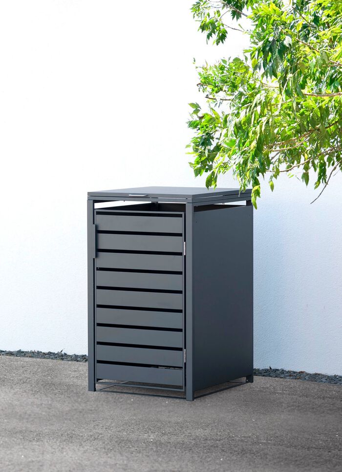 Afvalcontainerbox "Kubus", antraciet 