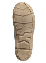 Veterlaarsje Andrea Conti met geruite textielboord ZWARTBRUIN