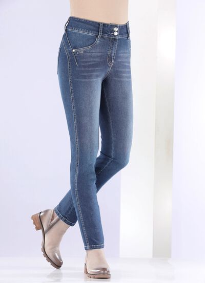 Shaping-jeans in 4-pocket-vorm 
