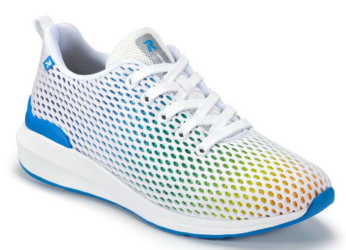 Rieker sneakers met regenboog kleurverloop WIT-MULTICOLOR