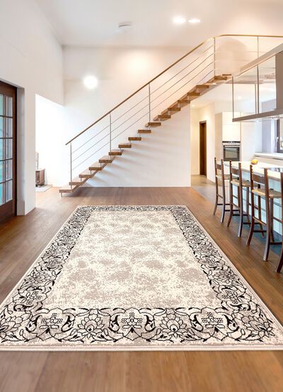 Geweven bruggen en tapijten met randen 