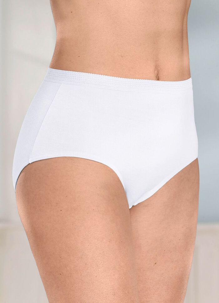 Verpakking van vier slips met decoratieve elastische tailleband 