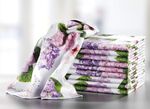 Set van 10 microvezel theedoeken met hortensia design