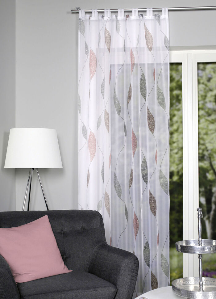 Winkel met puntgolfontwerp ROOD-GRIJS