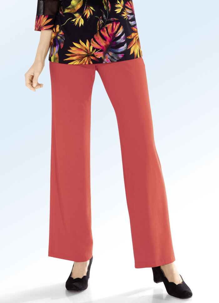 Broek in modieuze breedte 