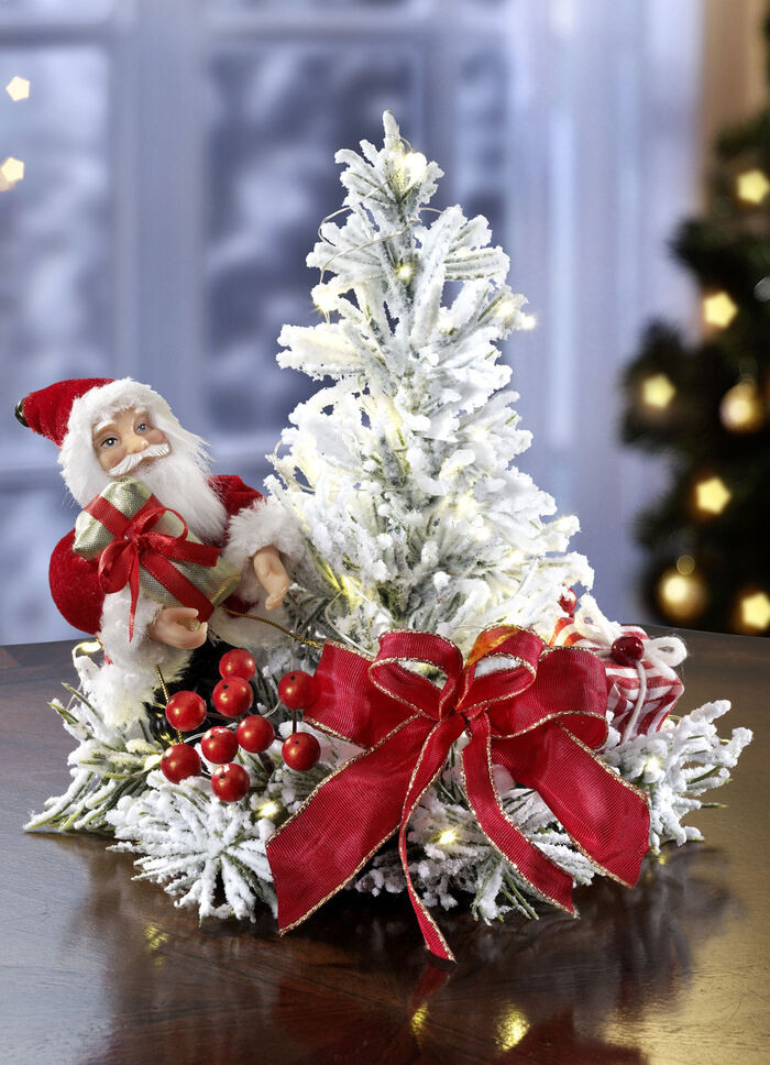 Verlicht tafelbloemstuk 