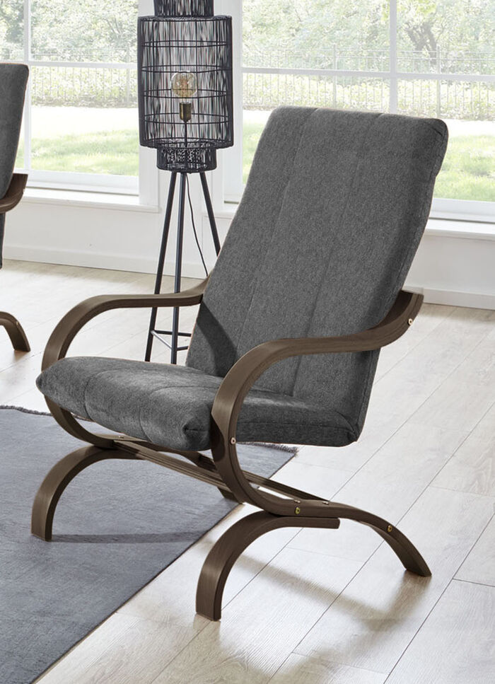 Maatvaste fauteuil ANTRACIET